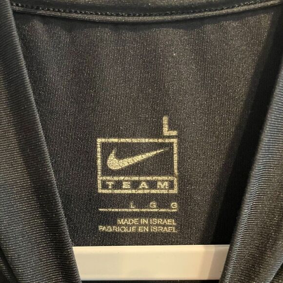 Nike Team Pro Combat Men Black Dri Fit Compression Top Stretch Long Sleeve - Picture 7 of 7